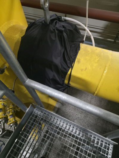 Flansch mt HFS Tuch (High Flow Sampling)